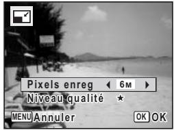 PENTAX OPTIO W10 - Modification de la taille et de la qualité d'image (Redéfinir) - 2