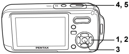 PENTAX OPTIO W10 - Sauvegarde des réglages (Mémoire) - 3