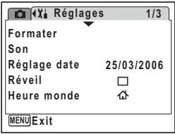 PENTAX OPTIO W10 - Modification de l'ordre des menus - 5