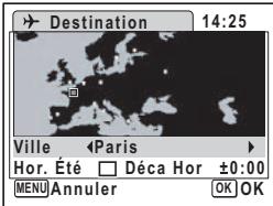 PENTAX OPTIO W10 - Réglage de la destination - 2