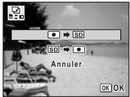 PENTAX OPTIO W10 - Copie de fichiers de la mémoire intégrée vers la carte mémoire SD - 1
