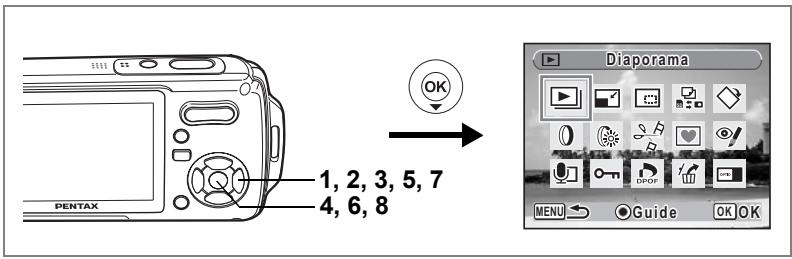 PENTAX OPTIO W10 - Protection de l'ensemble des images/des fichiers son - 5