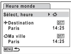 PENTAX OPTIO W10 - Réglage de la destination - 1