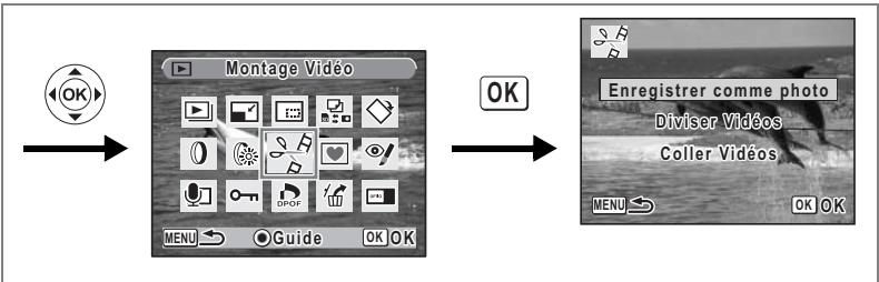 PENTAX OPTIO W10 - Édition de séquences vidéo - 2
