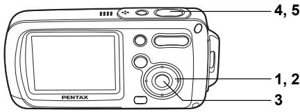 PENTAX OPTIO WP - Procédure de prise de vue simplifiée (mode vert) - 3