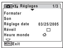 PENTAX OPTIO WP - Réglage de la luminosité de l'écran LCD - 3