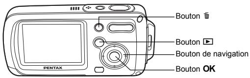 PENTAX OPTIO WP - Appuyez sur le bouton de navigation (◀▶). - 1