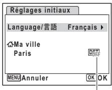 PENTAX OPTIO WP - Réglage de la langue d'affichage - 2