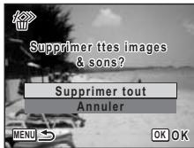 PENTAX OPTIO WP - Suppression de toutes les images - 2