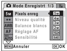 PENTAX OPTIO WP - Sélection des pixels enregistrés - 1