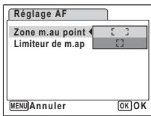PENTAX OPTIO WP - Réglage du limiteur de mise au point - 1