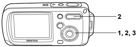 PENTAX OPTIO WP - Enregistrement d'un mémo vocal - 3
