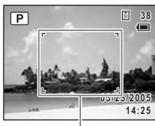 PENTAX OPTIO WP - Confirmez le sujet et les paramètres de la prise de vue sur l'écran LCD. - 1