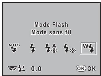 PENTAX K-M - Utilisation du flash incorpore sans fil - 1