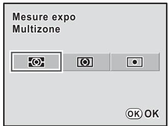 PENTAX K-M - Appuyez sur le bouton OK de I'ecran de contrôle. - 2