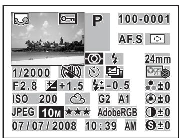 PENTAX K-M - - Affichages_infos détaillées - 1