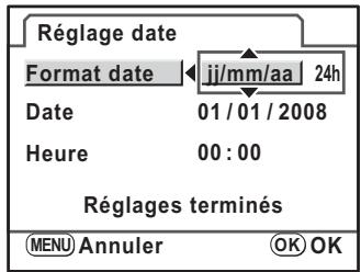 PENTAX K-M - Placez l'interrupteur principal sur [ON]. - 4