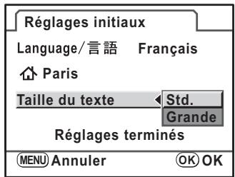 PENTAX K-M - Appuyez sur le bouton de navigation () . - 1