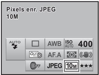 PENTAX K-M - Utilisez le bouton de navigation (▲▼▲▶) pour sélectionnner [Pixels enrich. JPEG] puis appuyez sur le bouton OK. - 1