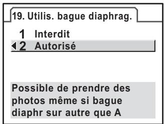 PENTAX K-M - Notes sur [19. Utilis. bague diaphrag.] - 1