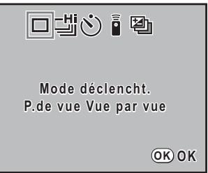 PENTAX K-M - Dirigez la télécommande vers la cellule située à l'avant de l'appareil et pressez le déclencheur de la télécommande. - 4