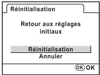 PENTAX K-M - Réinitialisation des menus Mode prise de vue/Lecture/Préférences - 2