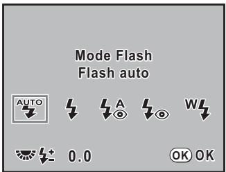PENTAX K-M - Réglage du mode flash - 2