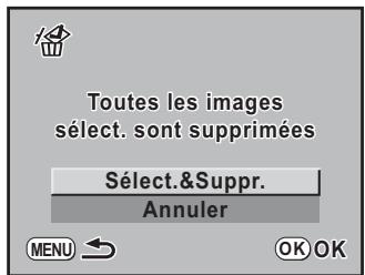 PENTAX K-M - Utilisez le bouton de navigation ( ) pour selectionner [Suggest.&amp;Suppr.]. - 1