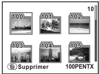 PENTAX K-M - Supprimer un dossier - 1