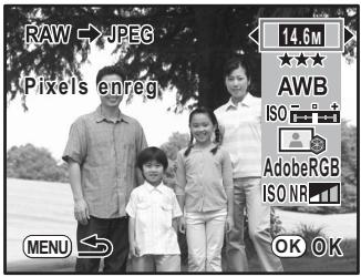 PENTAX K20D - Sélectionnez [Changer réglages] à l'étape 3 de p.197 ou à l'étape 5 de p.199 puis appuyez sur le bouton OK. - 1