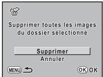 PENTAX K20D - Supprimer un dossier - 2