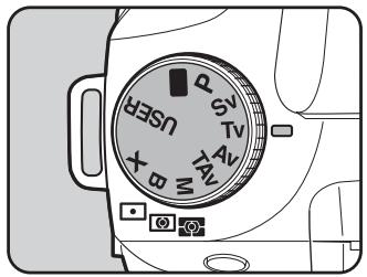 PENTAX K20D - Positionnez le sélecteur de mode sur Tv. - 1