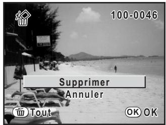 PENTAX K20D - Suppression d'une seule image - 3