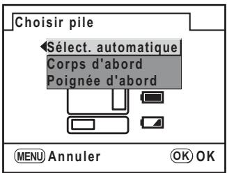 PENTAX K20D - Appuyez sur le bouton de navigation (▶). - 1