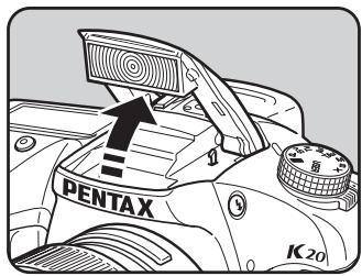 PENTAX K20D - Appuyez sur le bouton ♦UP. - 2