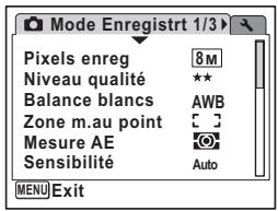 PENTAX OPTIO V20 - Réglage de la zone de mise au point - 4