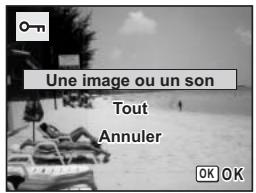 PENTAX OPTIO V20 - Protection des images et des fichiers son contre la suppression (protéger) - 1