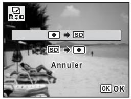 PENTAX OPTIO V20 - Copie de fichiers de la mémoire intégrée vers la carte mémoire SD - 1