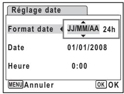 PENTAX OPTIO V20 - Réglage de la date et de l'heure - 1