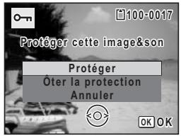 PENTAX OPTIO V20 - Protection des images et des fichiers son contre la suppression (protéger) - 2