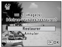 PENTAX OPTIO V20 - Restauration des images supprimées - 2