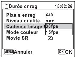 PENTAX OPTIO V20 - Sélection de la cadence d'image - 1