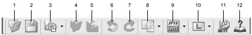 PENTAX PHOTO BROWSER 2.1 - Barre d'outils - 1