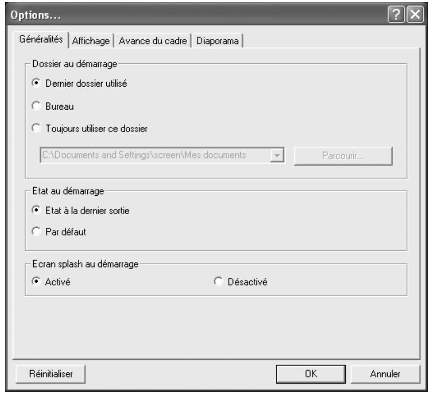 PENTAX PHOTO BROWSER 2.1 - Sélectionnez la commande [Options] dans le menu [Outils] de la fenêtre du logiciel PENTAX PHOTO Browser 2.1. - 1