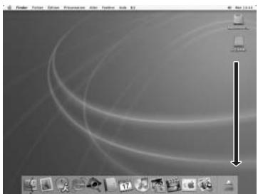 PENTAX PHOTO BROWSER 2.1 - Faites glisser le dossier [NO\_NAME (ou correspondant au nom de volume de la carte mémoire SD)] du bureau vers la corbeille. - 1