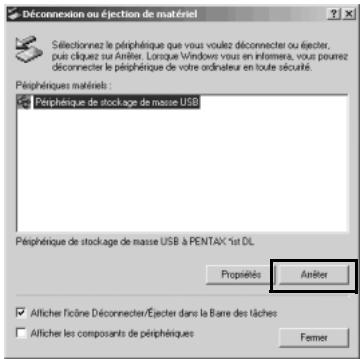 PENTAX PHOTO BROWSER 2.1 - Mettez l'appareil hors tension et débranchez le câble USB de votre PC et de votre appareil. - 3
