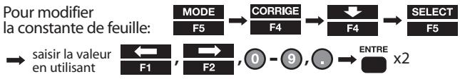 PENTAX R-325EX - Modifier les constantes de cible - 3
