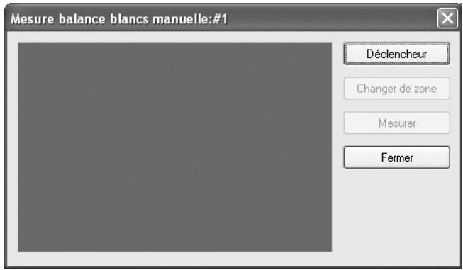 PENTAX REMOTE ASSISTANT - Affichage de la boîte de dialogue [Mesure balance blancs manuelle] - 1