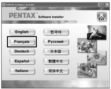 PENTAX REMOTE ASSISTANT - Sélectionnez une langue sur l'écran qui apparait. - 1