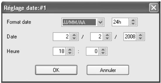 PENTAX REMOTE ASSISTANT - Boîte de dialogue [Réglage date] - 1